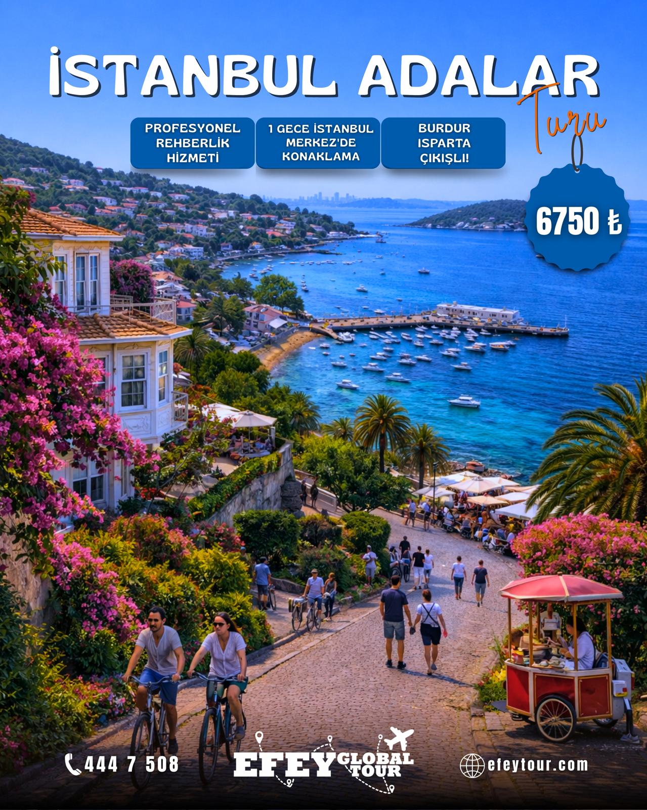 1 GECE KONAKLAMALI İSTANBUL ADALAR TURU