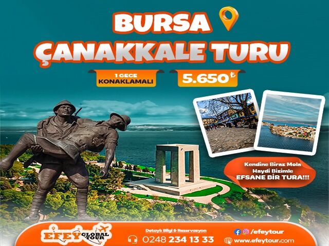 BURSA ÇANAKKALE TURU