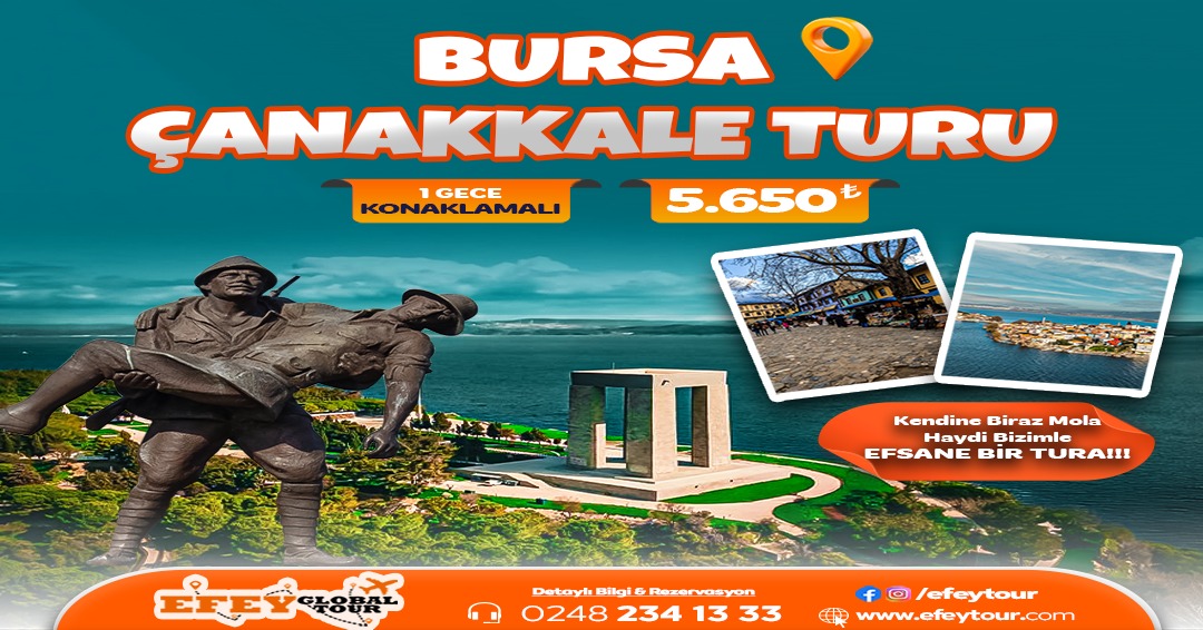 BURSA ÇANAKKALE TURU